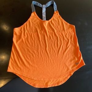 Nike Orange Dri-Fit Loose Fit Tank Top Size L